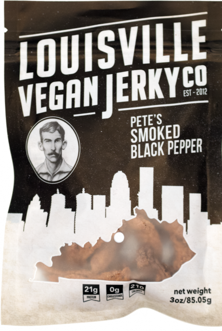louisville smoked black pepper vegan jerky
