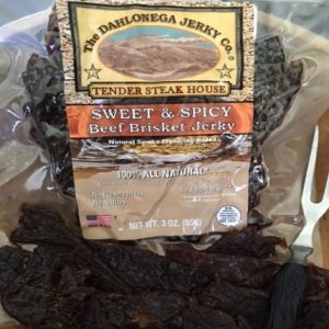sweet and spicy beef brisket jerky